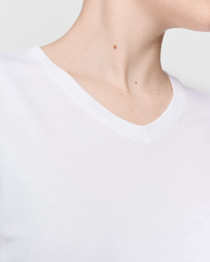 The Unisex V-Neck - White