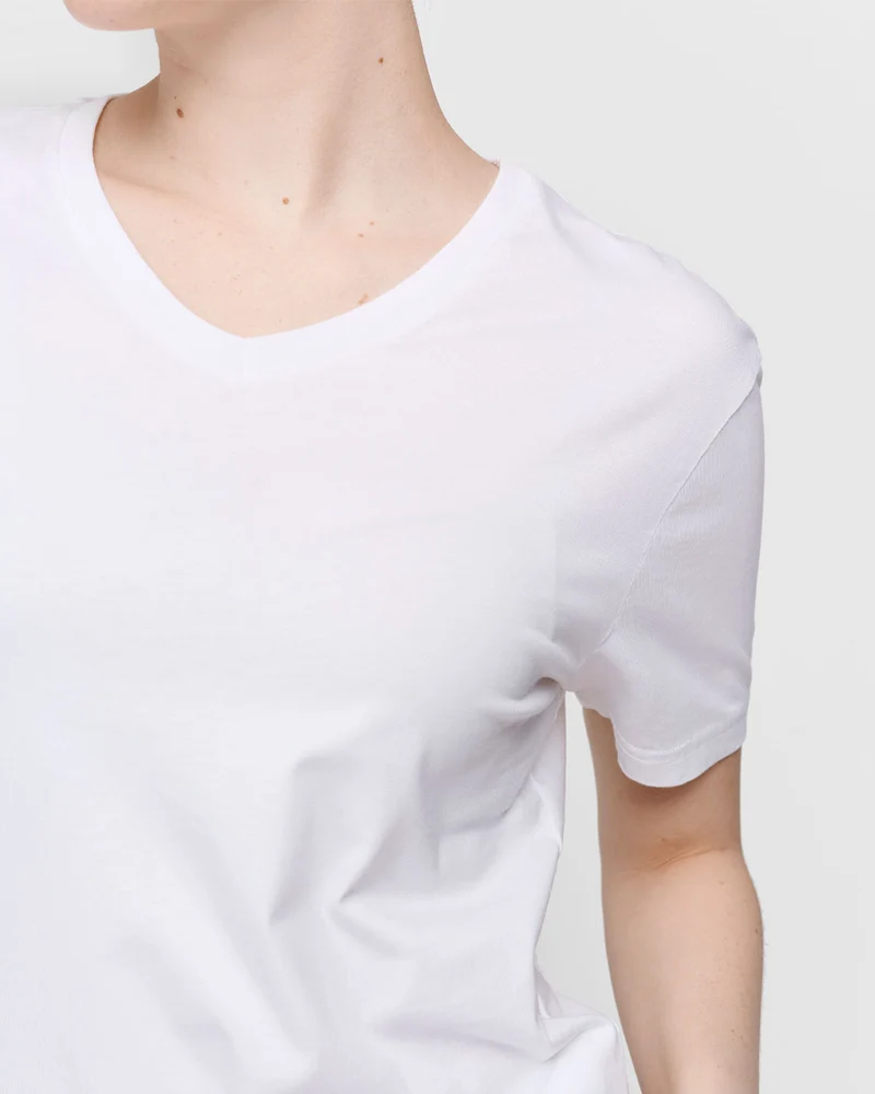 The Unisex V-Neck - White