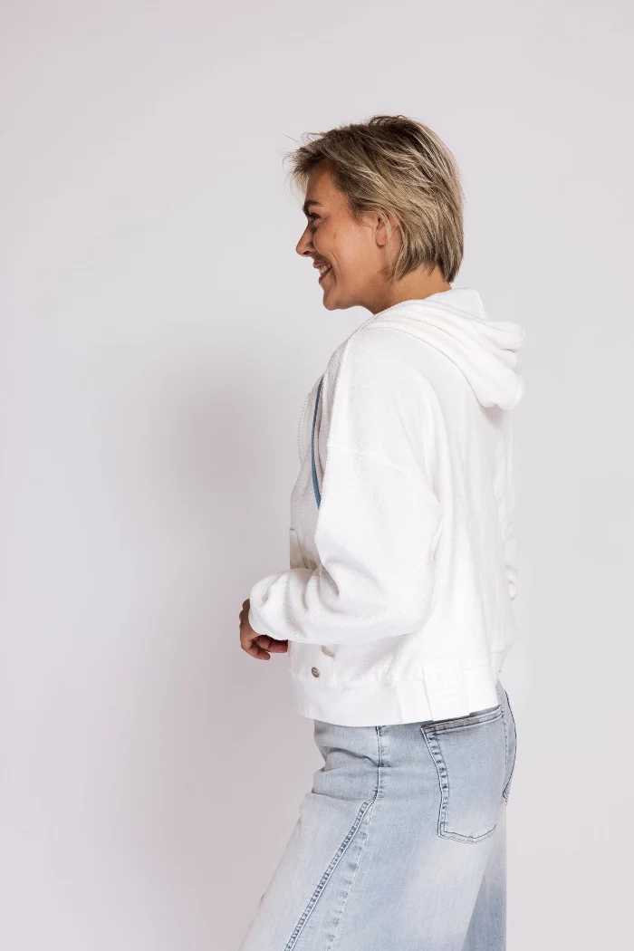 Zhrill Sweatjacke Ratana Zip weiß
