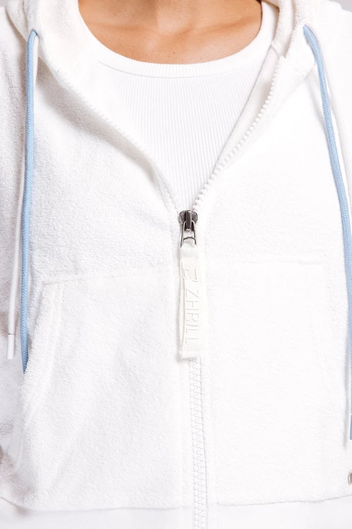 Zhrill Sweatjacke Ratana Zip weiß