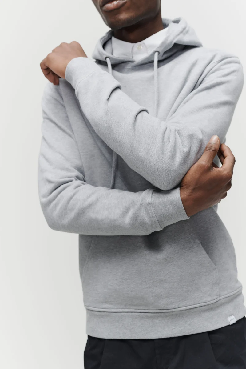 The Hooded Sweatshirt - Grey Melange