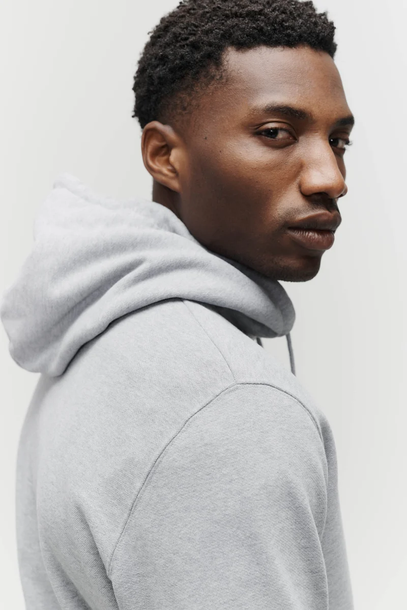 The Hooded Sweatshirt - Grey Melange