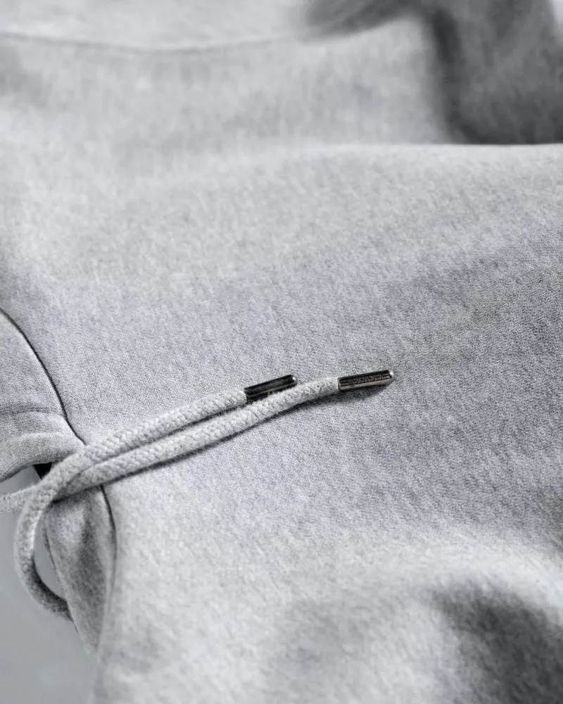 The Hooded Sweatshirt - Grey Melange