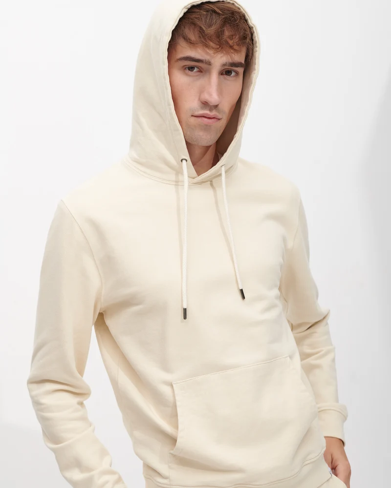 The Hooded Sweatshirt - Beige