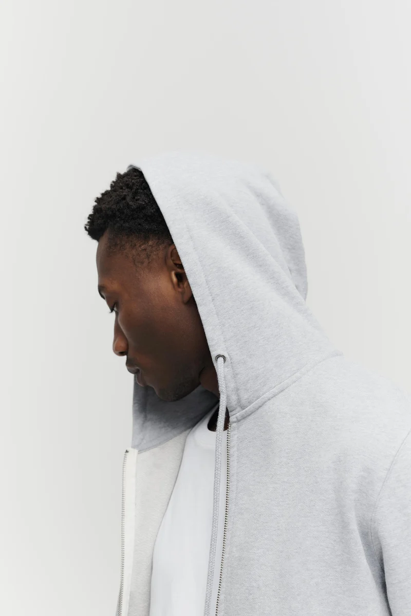 The Zip Hoodie - Grey Melange