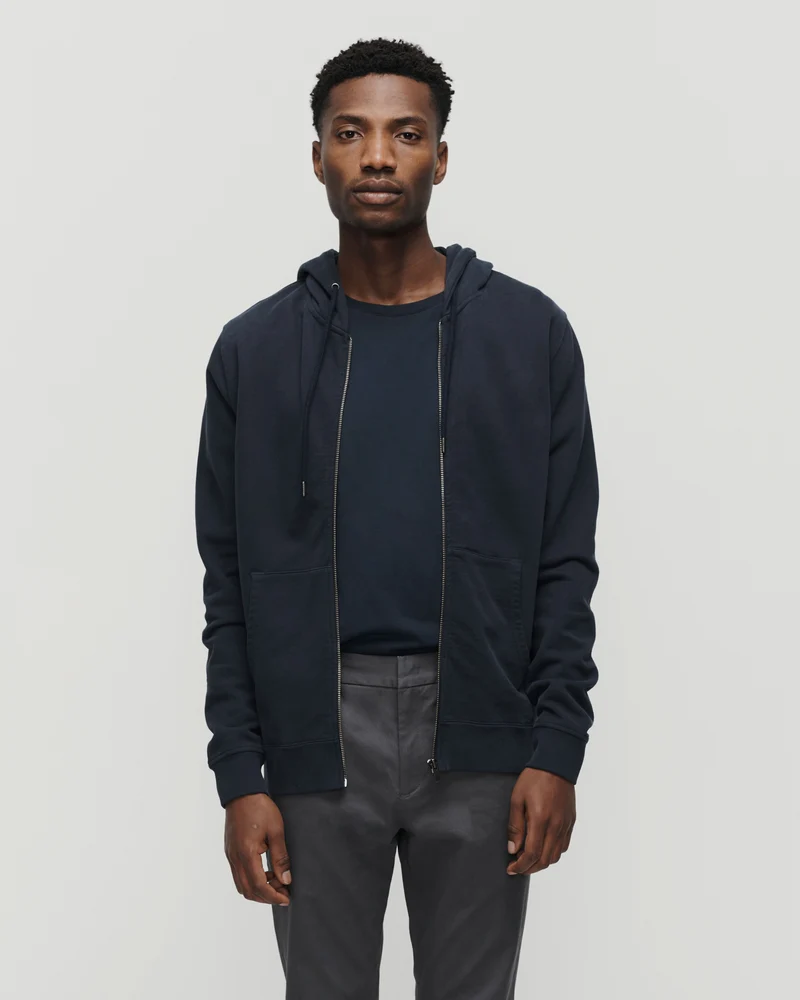 The Zip Hoodie - Navy