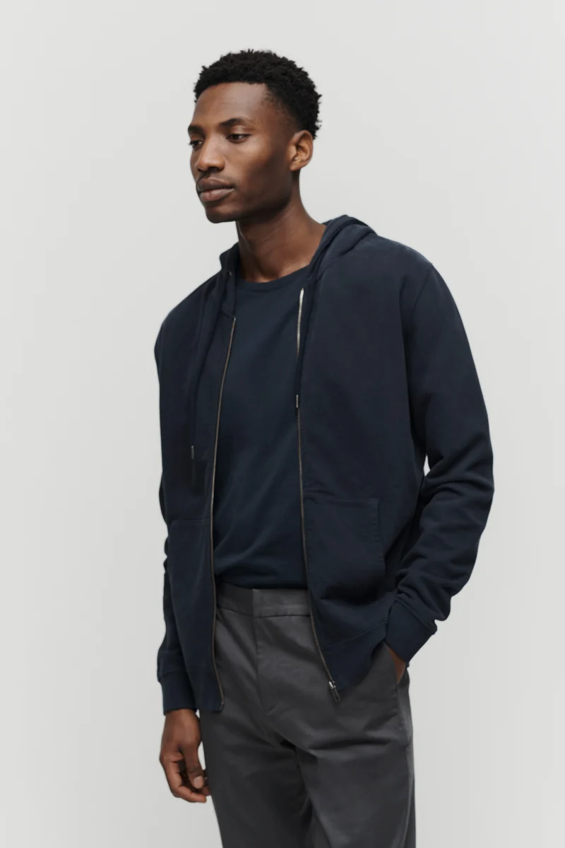 The Zip Hoodie - Navy