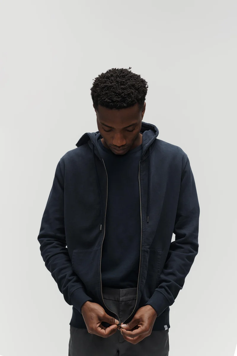 The Zip Hoodie - Navy