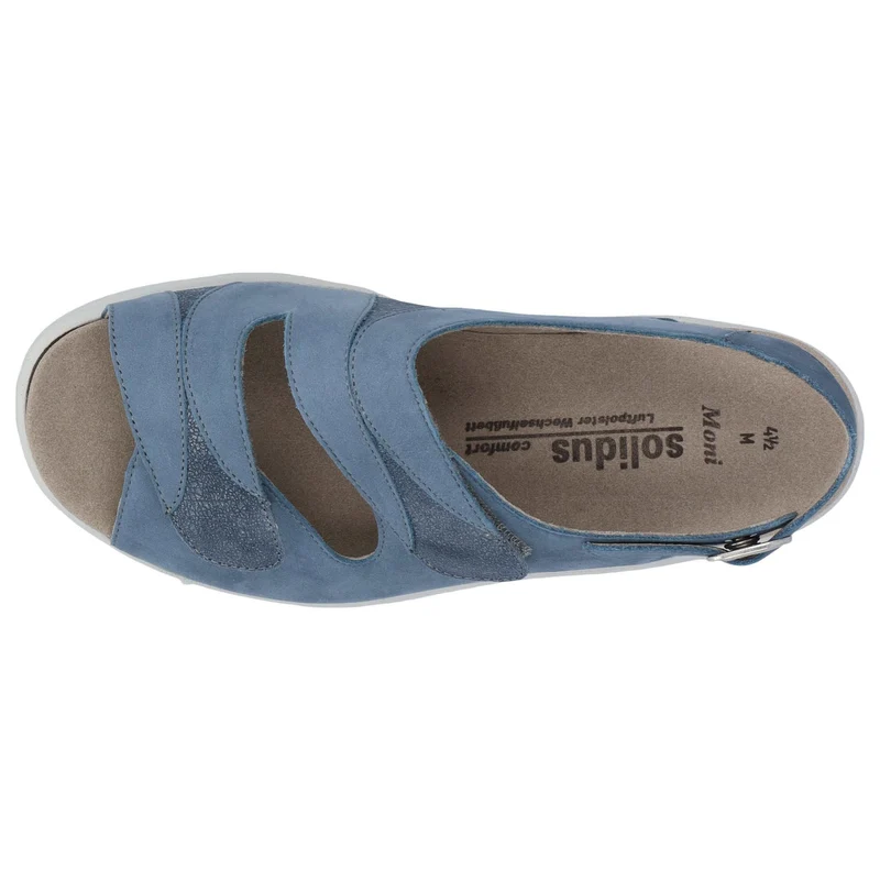 Solidus Komfort Sandalen Damen Petrol