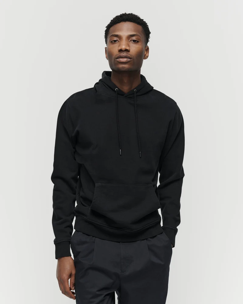 The Hooded Sweatshirt - Washed Black