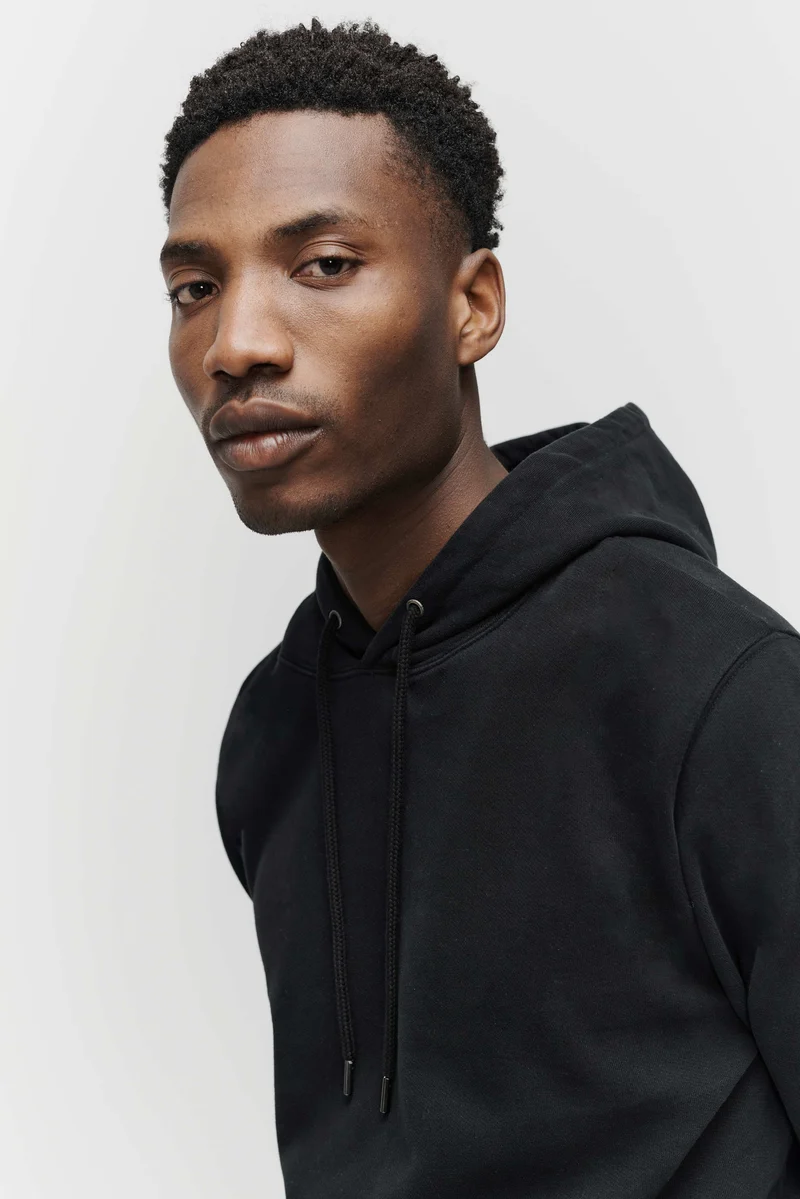 The Hooded Sweatshirt - Washed Black
