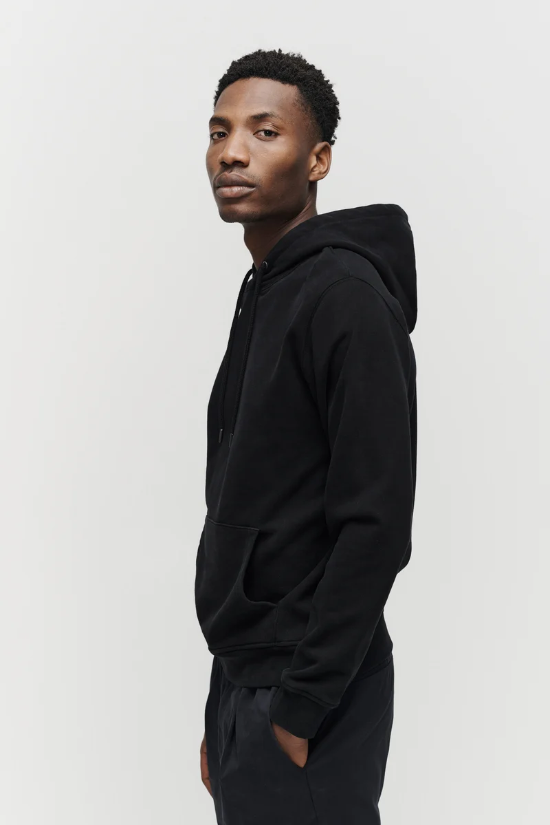 The Hooded Sweatshirt - Washed Black