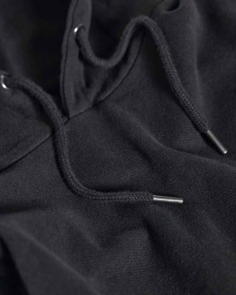 The Hooded Sweatshirt - Washed Black