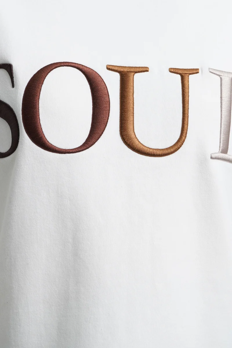 Smith & Soul Boxy Cropped Sweatshirt sand