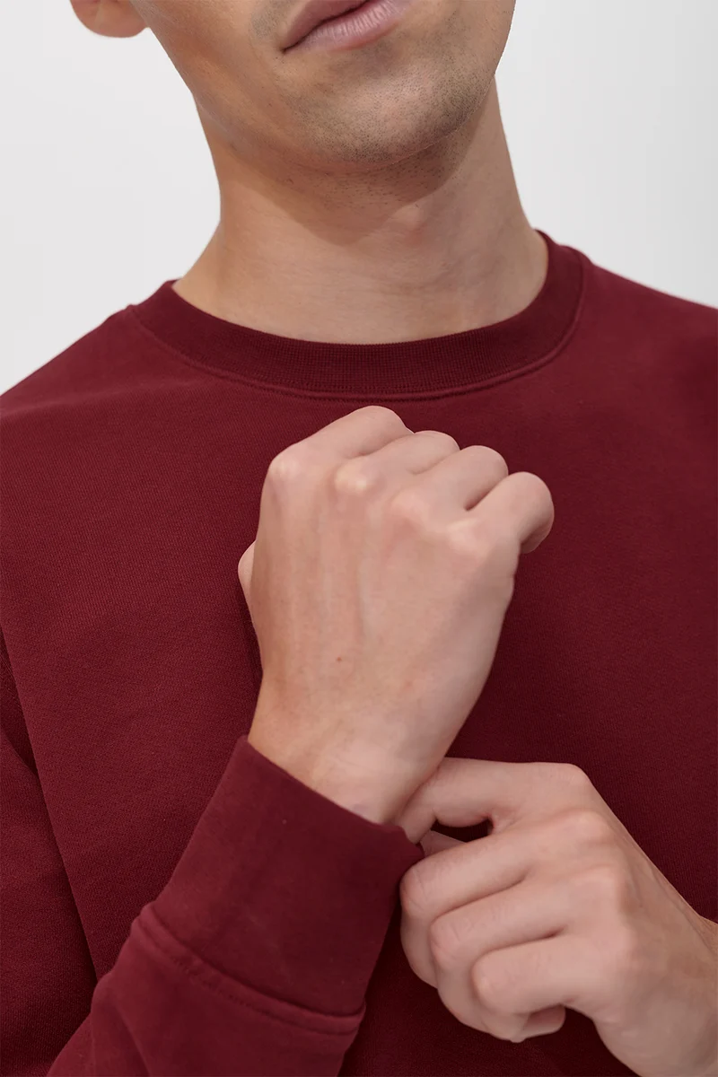 The Perfect Sweatshirt - Dark Red
