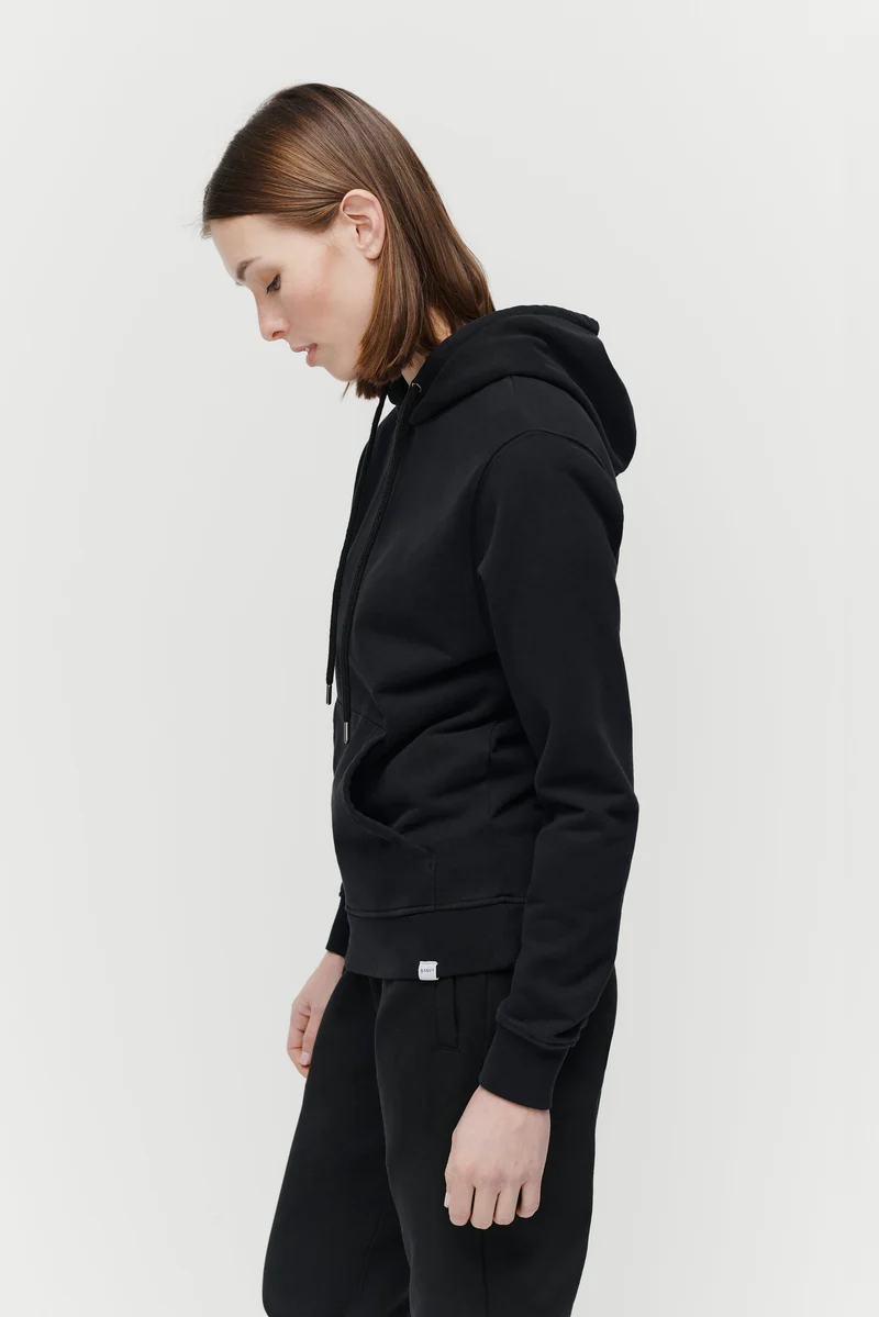 The Unisex Hoodie - Washed Black