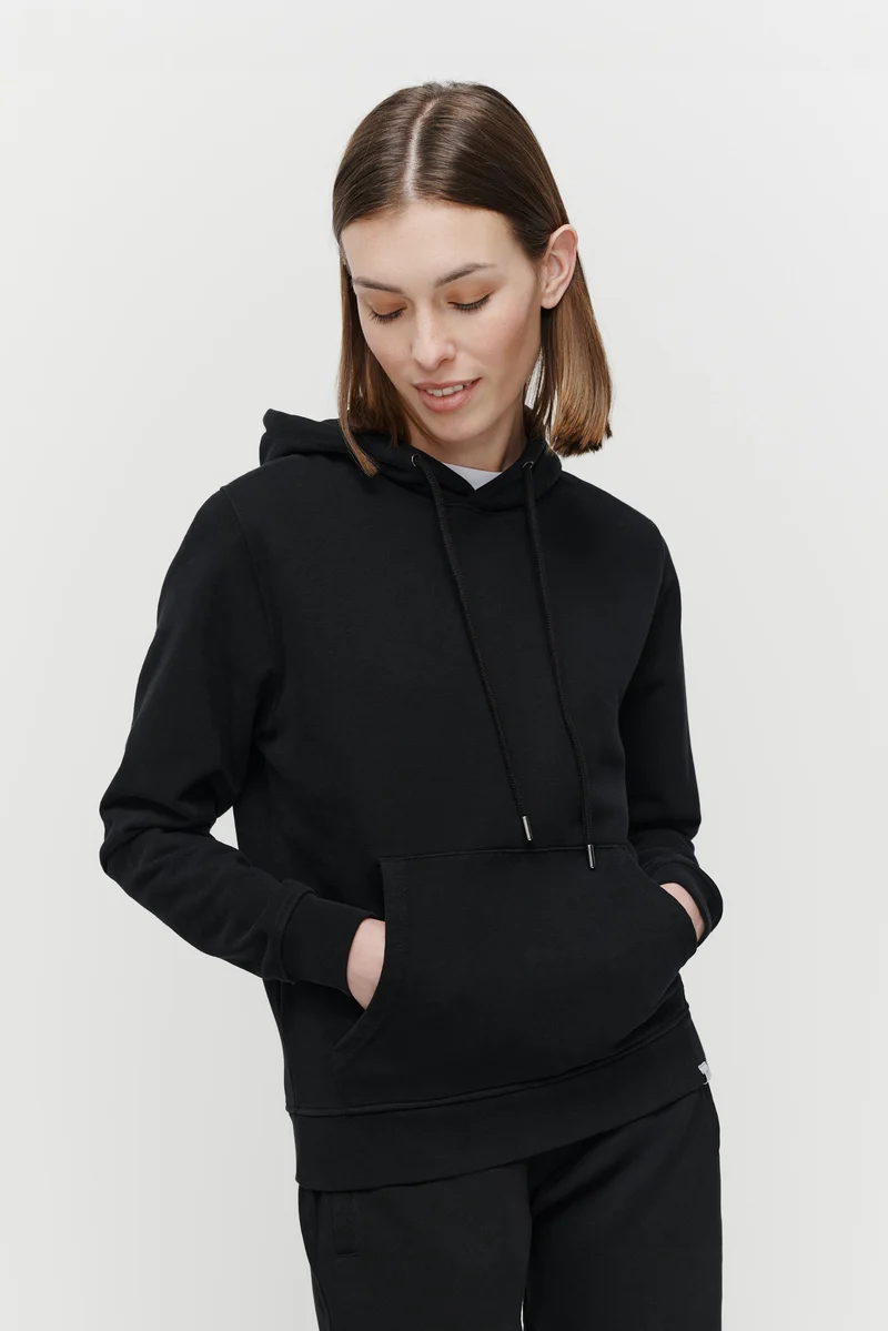 The Unisex Hoodie - Washed Black