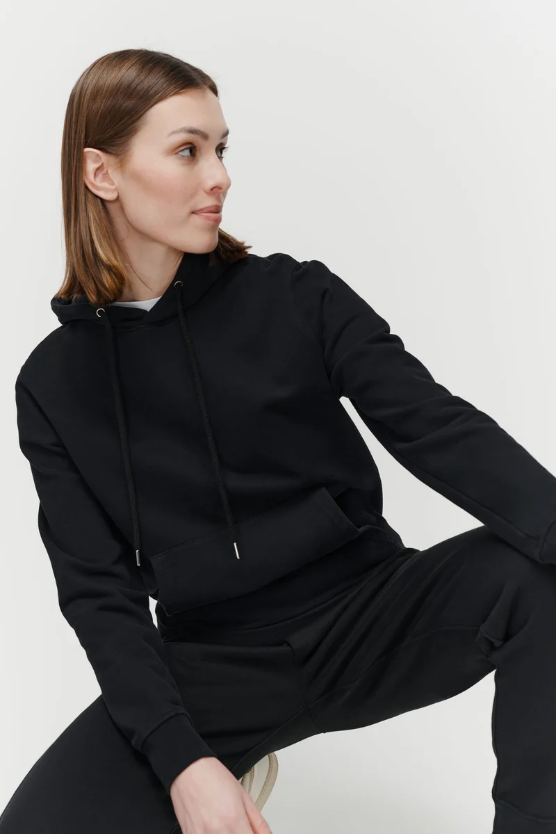 The Unisex Hoodie - Washed Black