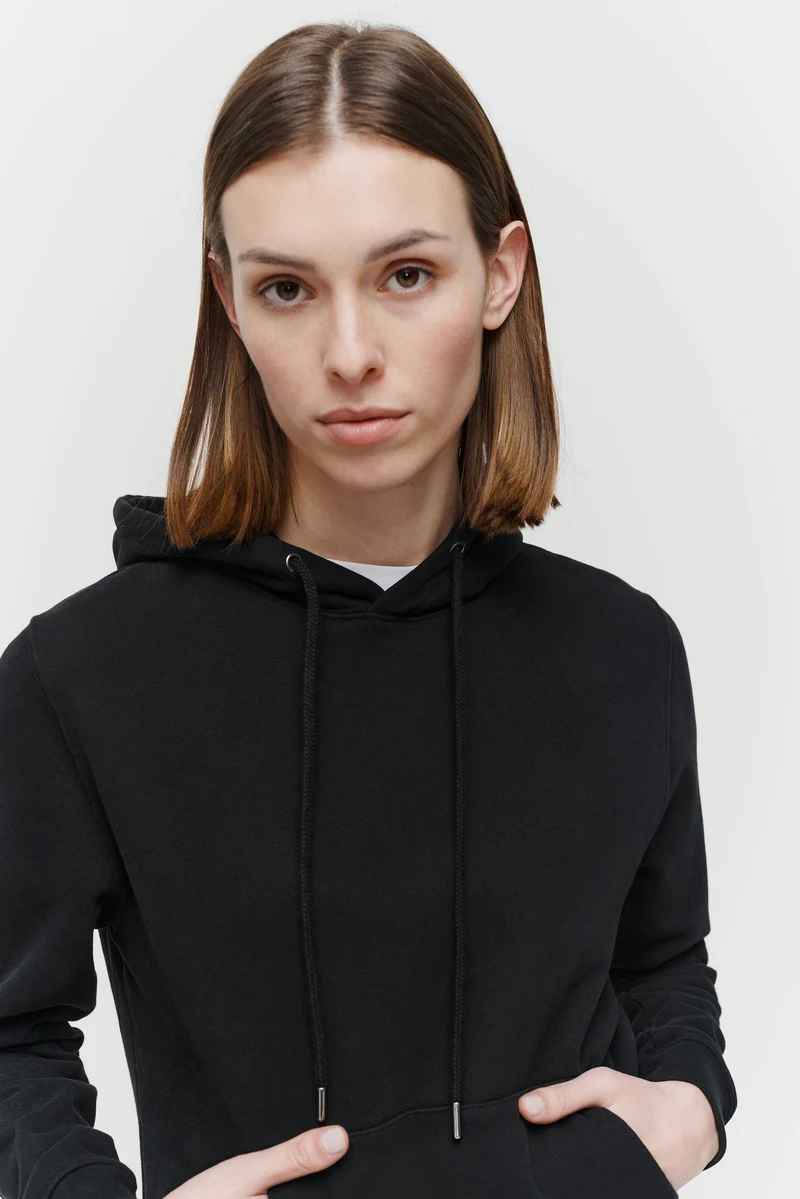 The Unisex Hoodie - Washed Black