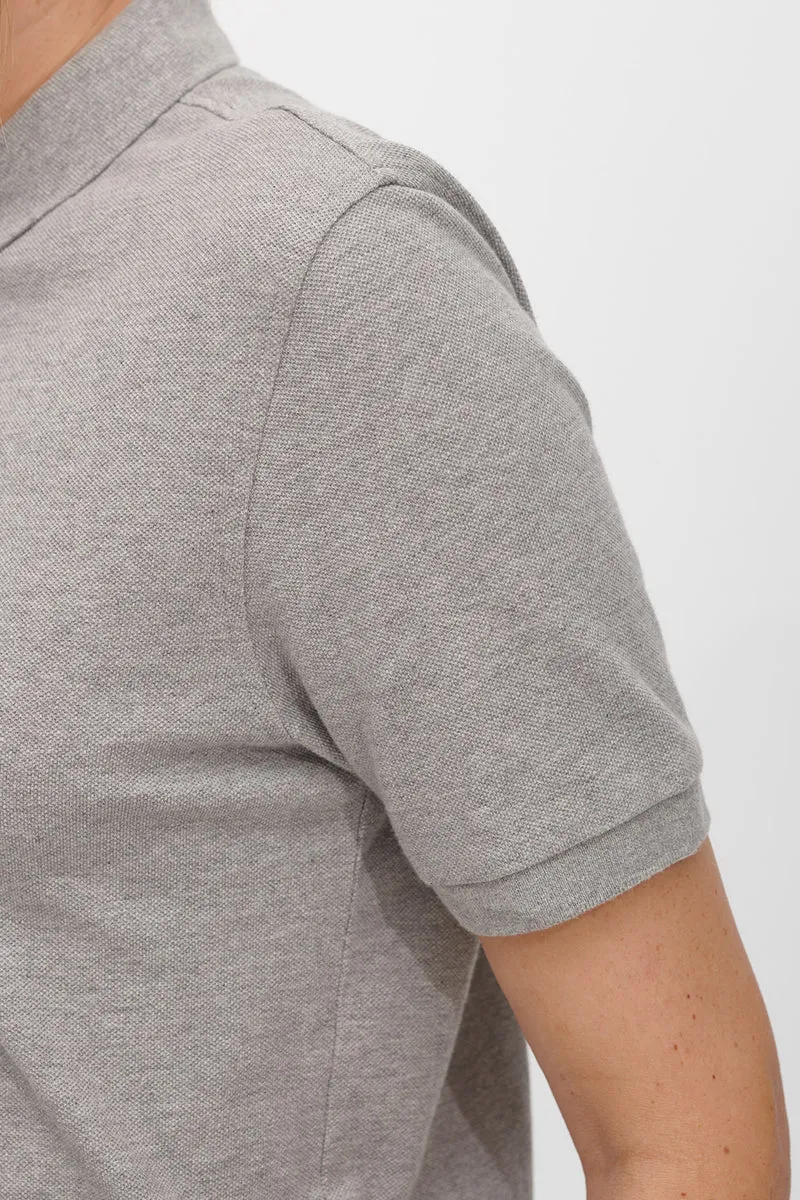 The Unisex Polo Shirt - Grey Melange