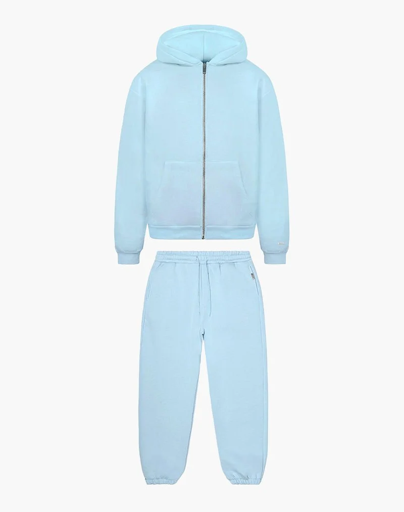 BASIC ZIPPER + BASIC JOGGER (ICE BLUE)