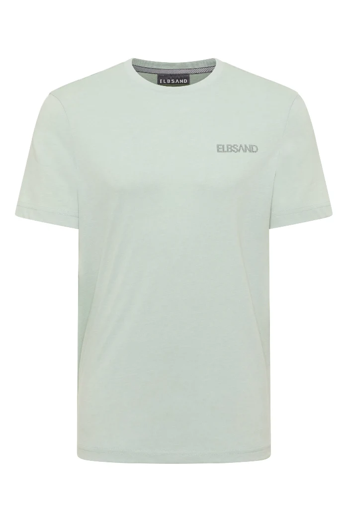 Elbsand Men T-Shirt Tian sky grey melange