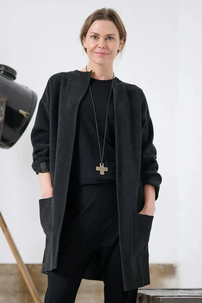 Henriette Steffensen Fleecejacke/Cardigan soft black