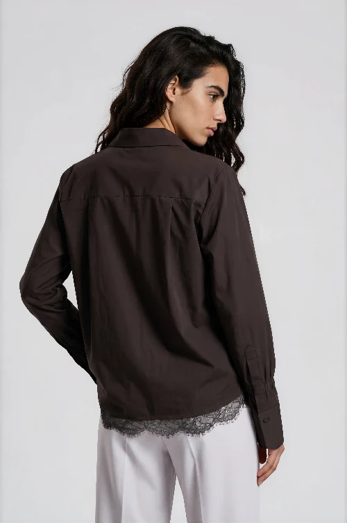 Milano Bluse mocca