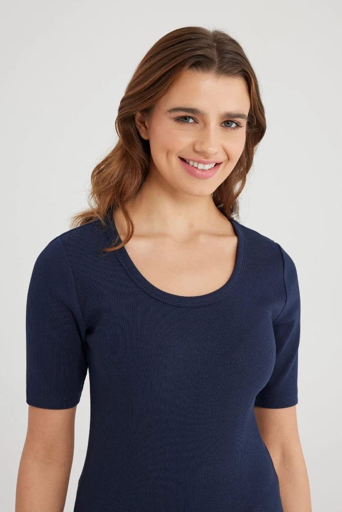Cup of Joe T-shirt Alina navy