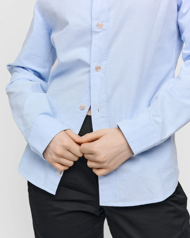 The Oversized Oxford Shirt - Light Blue