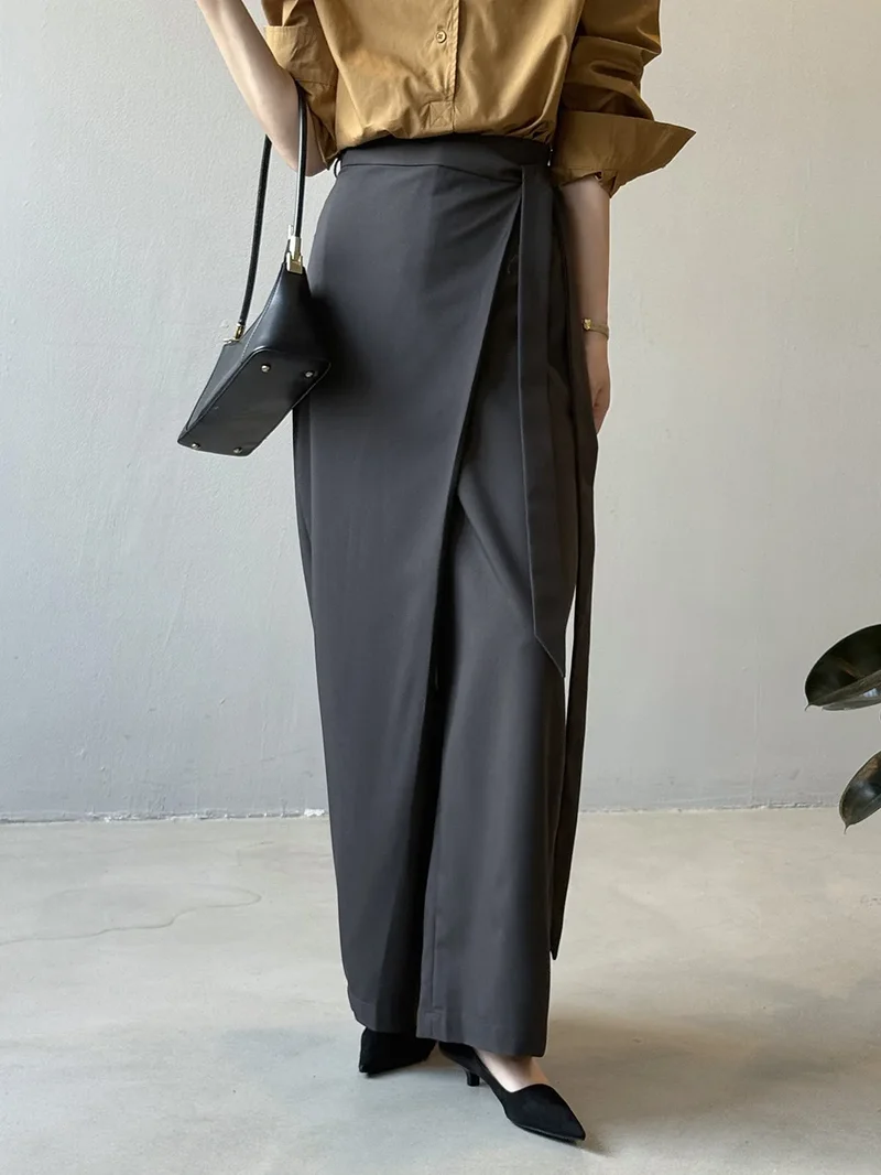 Shadow Wrap Trousers – Dusk Grey / Black