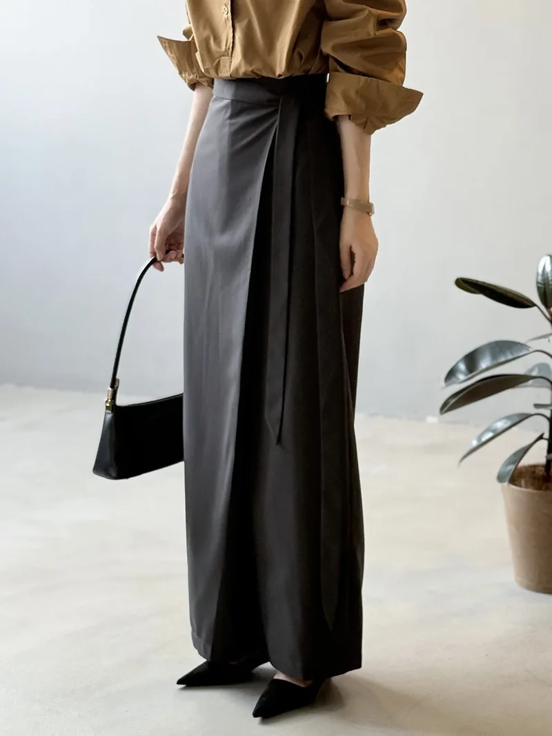 Shadow Wrap Trousers – Dusk Grey / Black