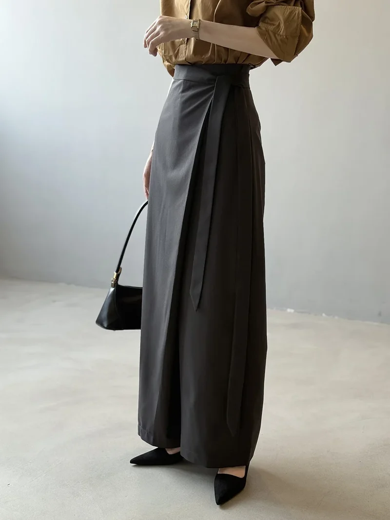 Shadow Wrap Trousers – Dusk Grey / Black