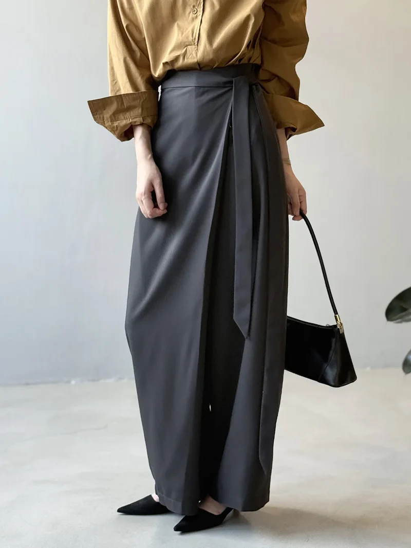 Shadow Wrap Trousers – Dusk Grey / Black