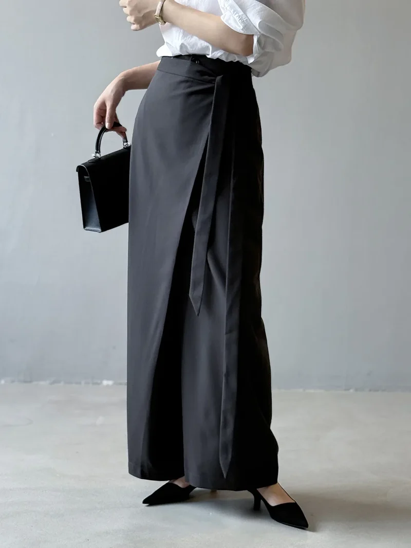 Shadow Wrap Trousers – Dusk Grey / Black