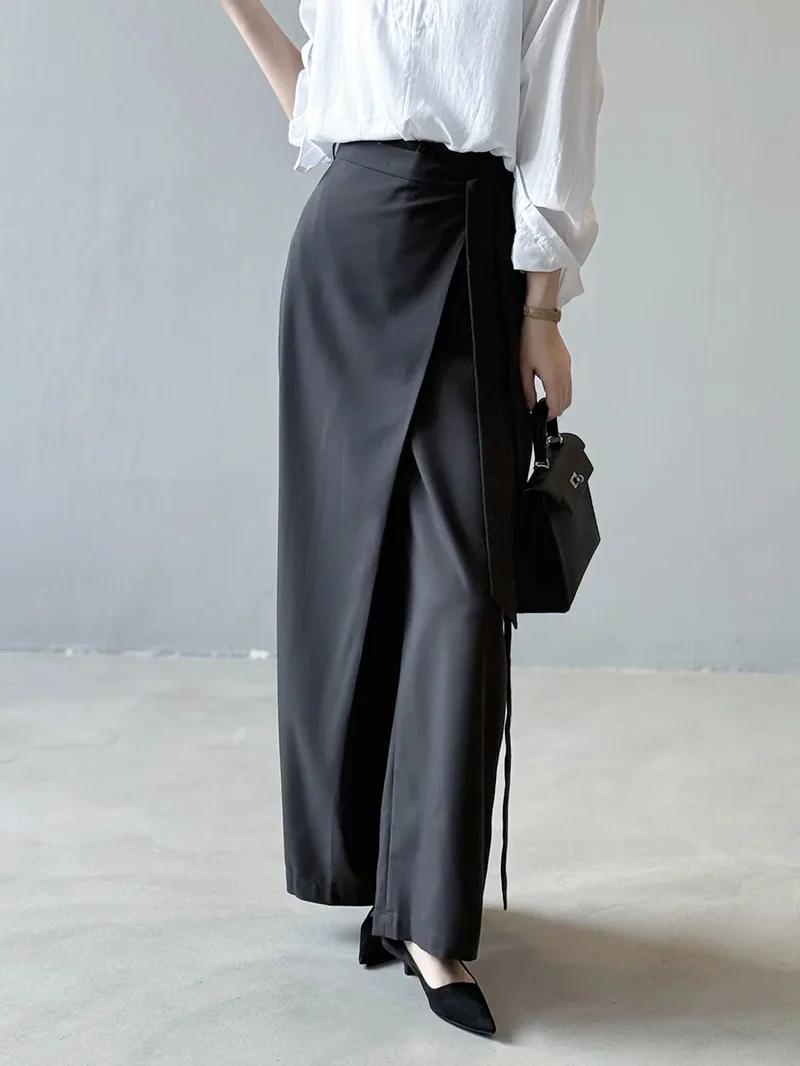 Shadow Wrap Trousers – Dusk Grey / Black