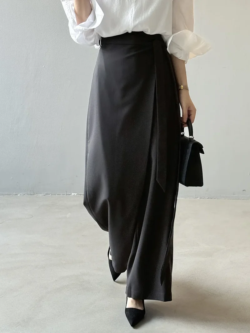 Shadow Wrap Trousers – Dusk Grey / Black