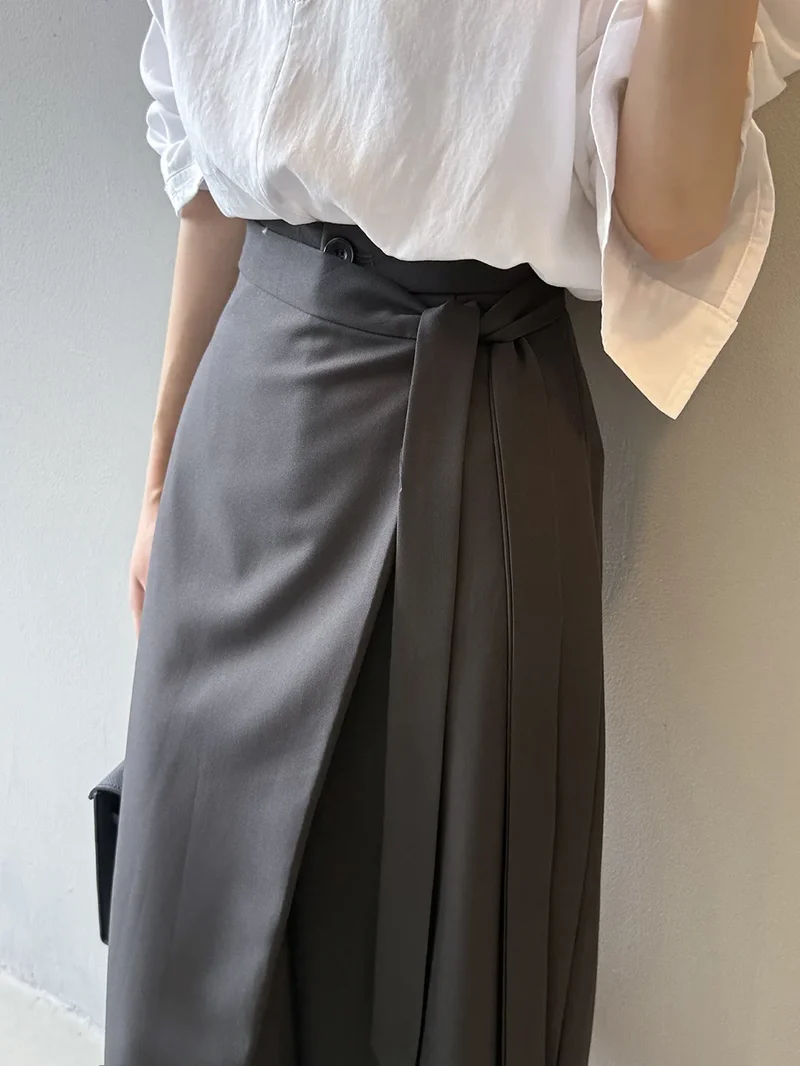 Shadow Wrap Trousers – Dusk Grey / Black
