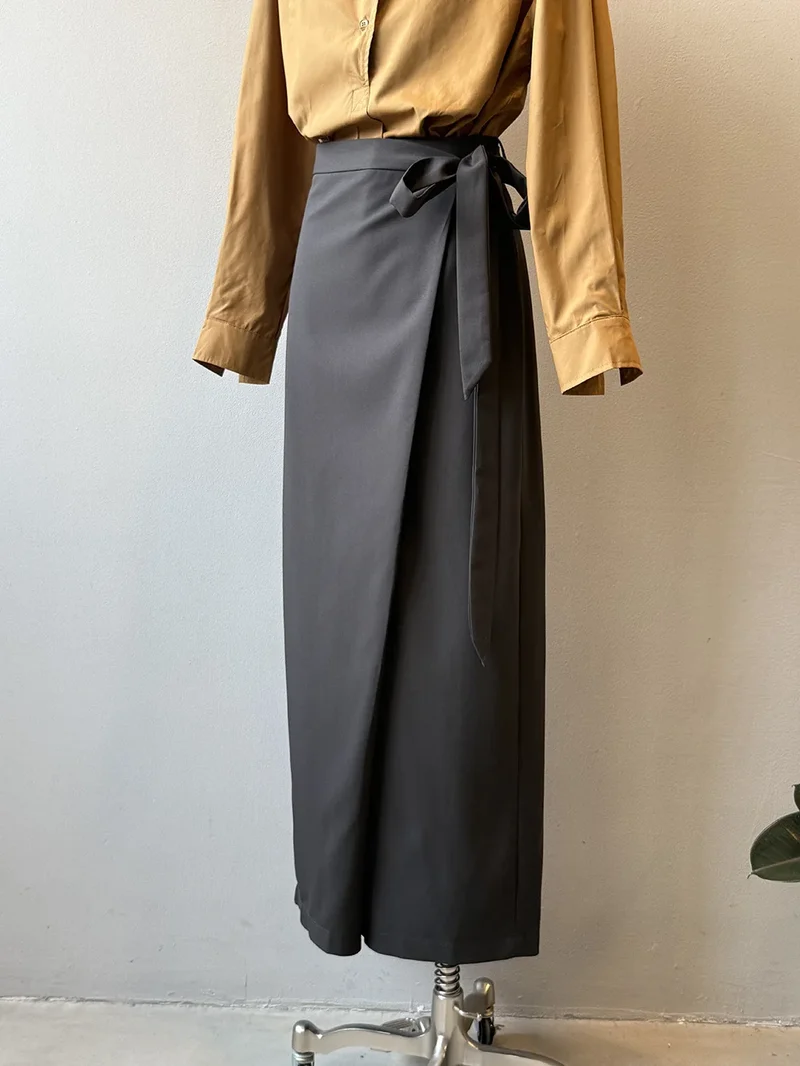 Shadow Wrap Trousers – Dusk Grey / Black
