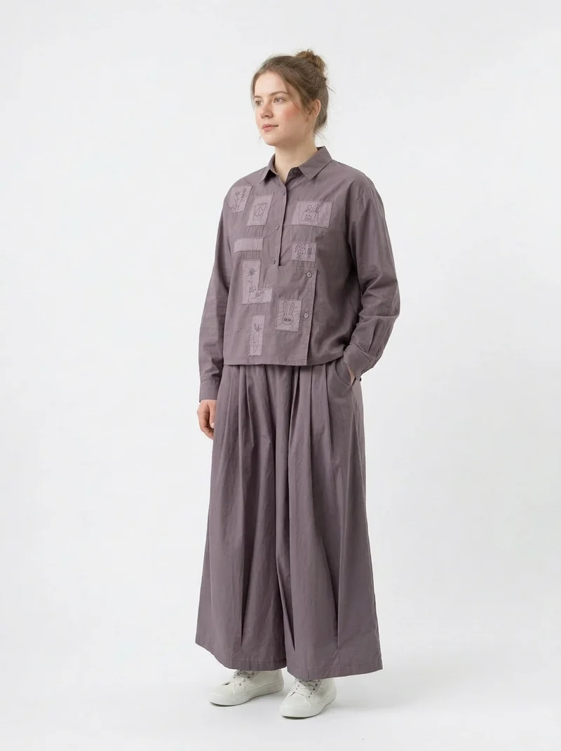 Japanese Minimal Shirt – Dusty Plum