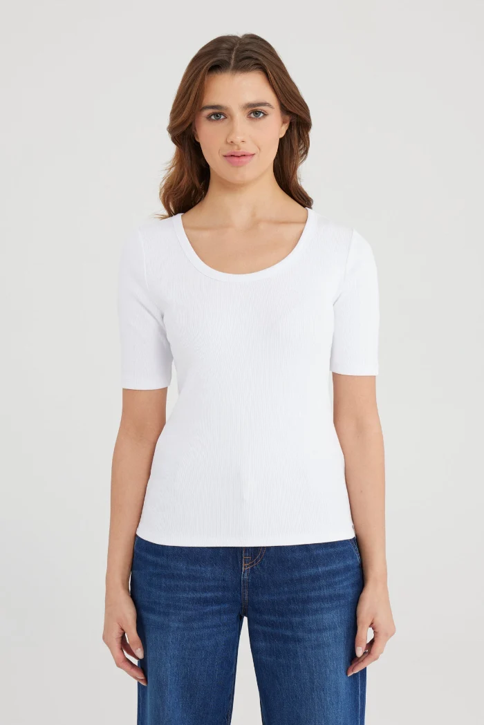 Cup of Joe T-shirt Alina white