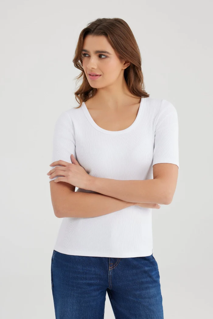 Cup of Joe T-shirt Alina white