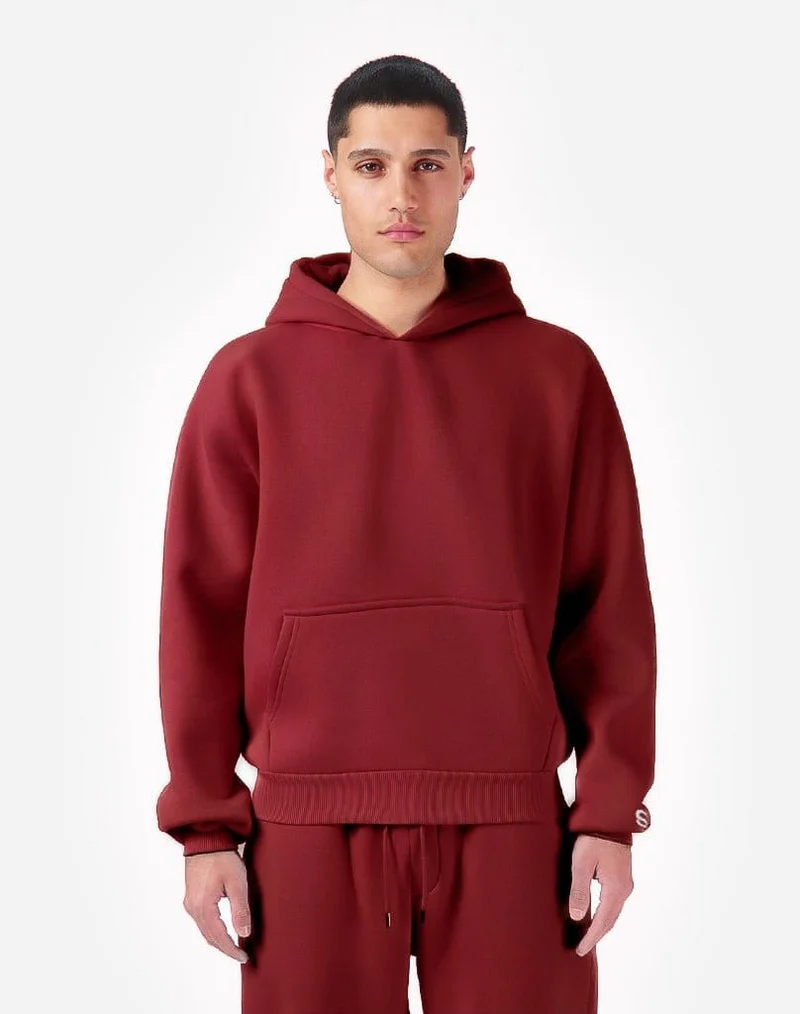 BASIC HOODIE (BURGUNDY)