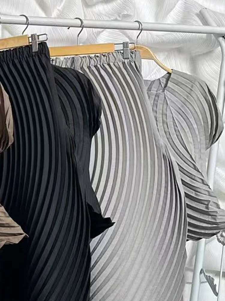 Pleated Minimal Two-Piece Set