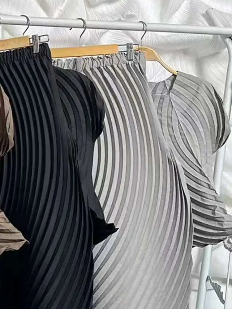 Pleated Minimal Two-Piece Set