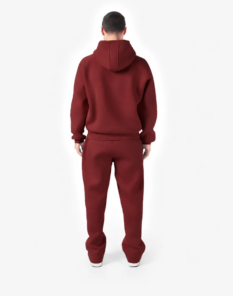 TRACKSUIT SET ZIP-HOODIE (BURGUNDY)