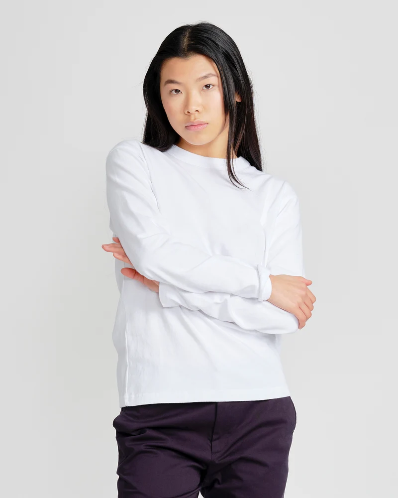 The Unisex Longsleeve T-Shirt - White