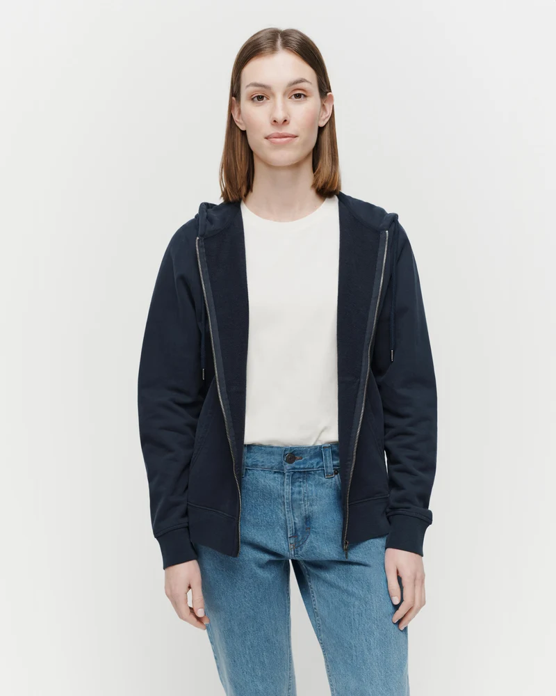 The Unisex Zip Hoodie - Navy