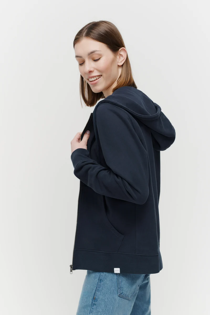 The Unisex Zip Hoodie - Navy