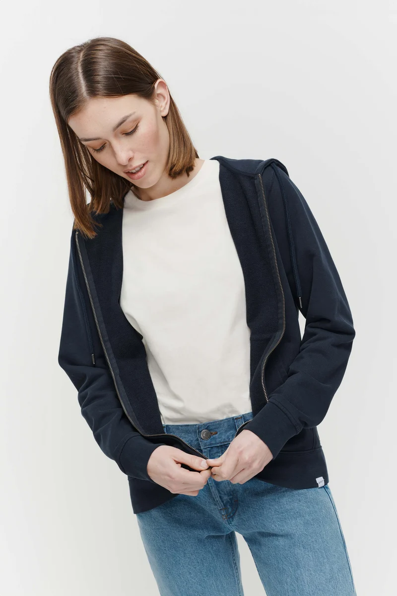 The Unisex Zip Hoodie - Navy